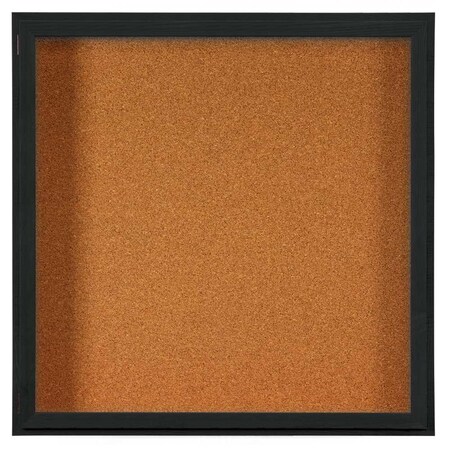 United Visual Products Outdoor Enclosed Combo Board, 72"x36", Gold Frame/Green & Ultramarine UVCB7236ODG-GREEN-ULTMAR